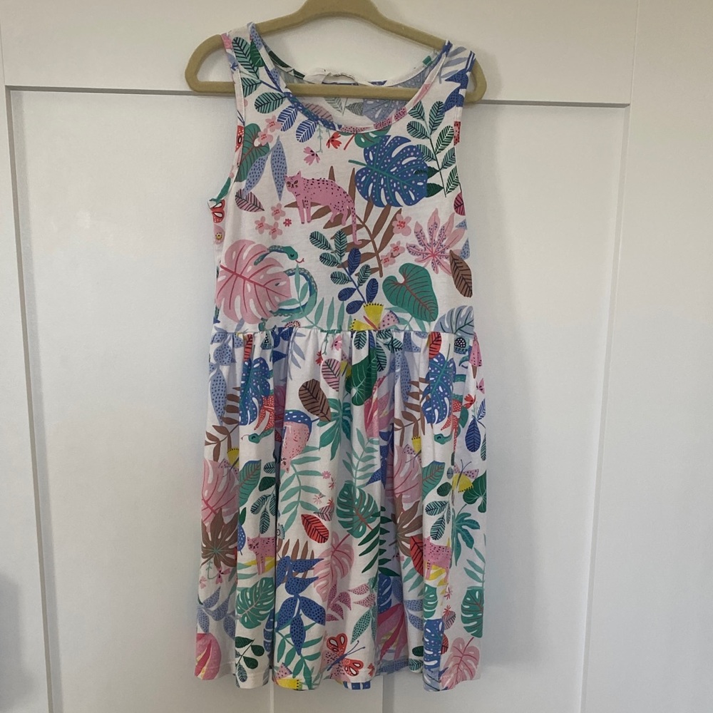 H&M Multicolor Jungle Print Kids Dress Size 6-8 year